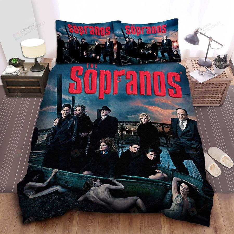 The Sopranos Season 5 Characters Poster Bed Sheet Spread Duvet Cover Bedding Sets