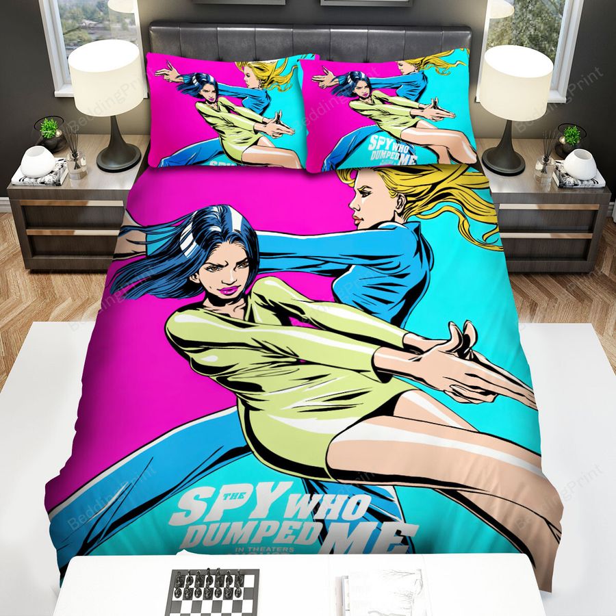 The Spy Who Dumped Me (2018) Audrey & Morgan Freeman Digital Artwork Ver 6 Bed Sheets Spread Comforter Duvet Cover Bedding Sets