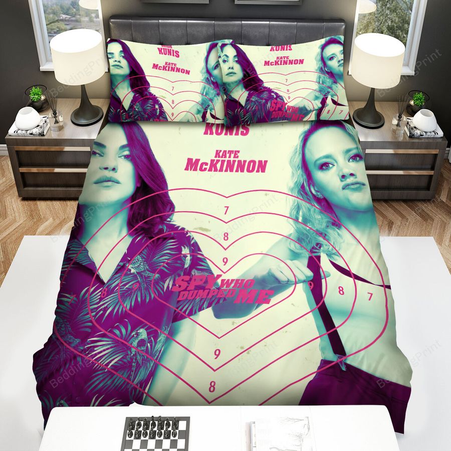 The Spy Who Dumped Me (2018) Minimum Experience. Maximum Damage Movie Poster Bed Sheets Spread Comforter Duvet Cover Bedding Sets