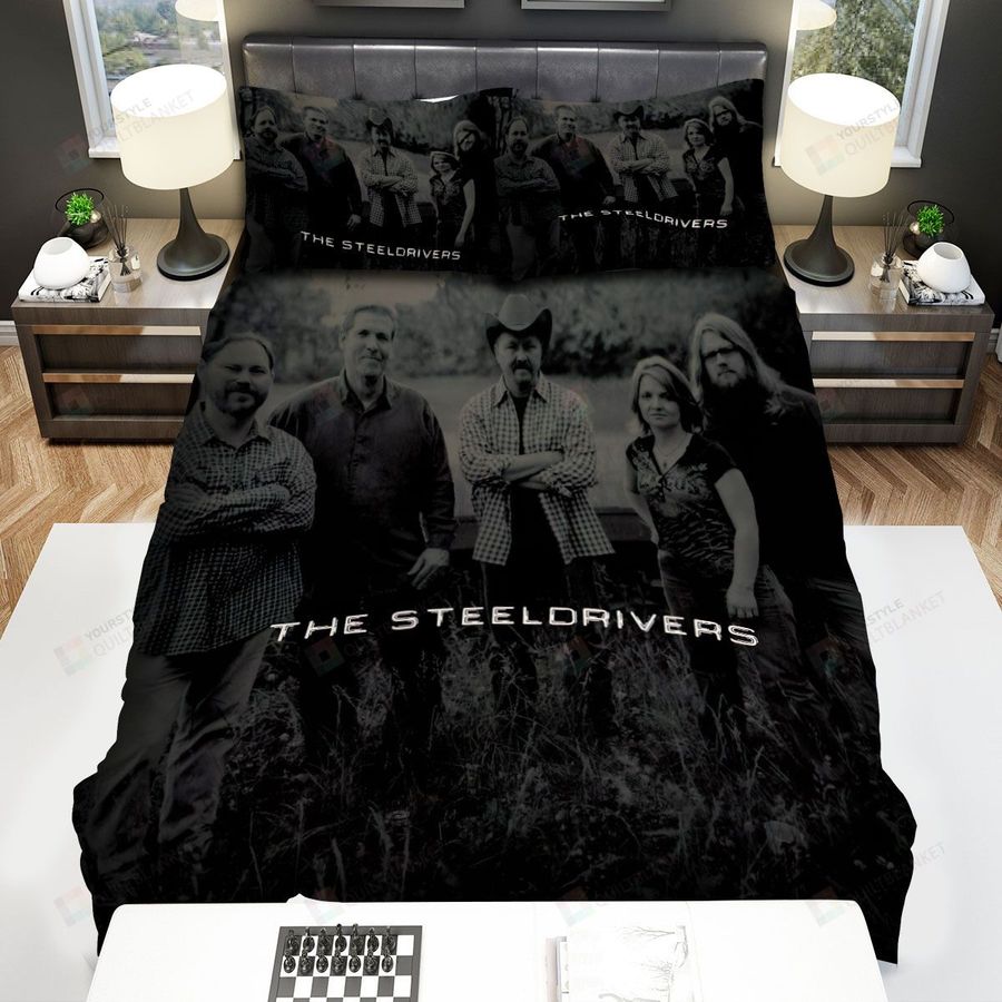The Steeldrivers Black And White Bed Sheets Spread Comforter Duvet Cover Bedding Sets