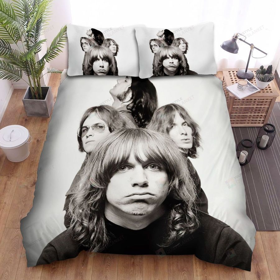 The Stooges Band Black And White Background Bed Sheets Spread Comforter Duvet Cover Bedding Sets