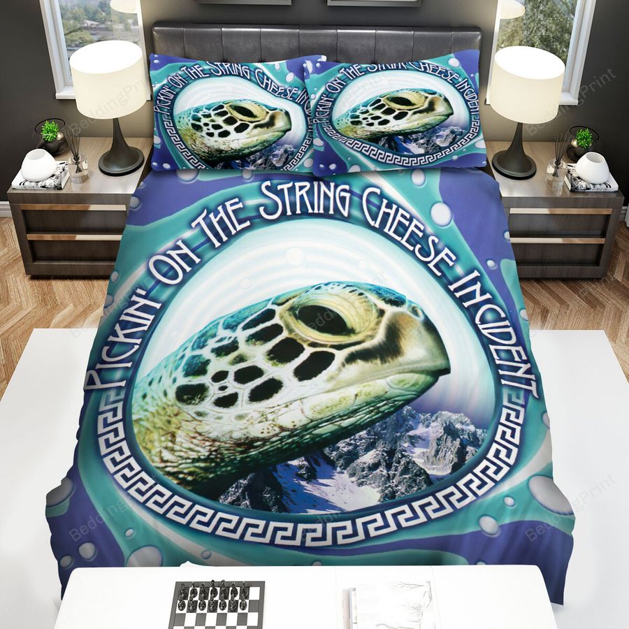 The String Cheese Incident Music Band Pickin' On Theme Bed Sheets Spread Comforter Duvet Cover Bedding Sets