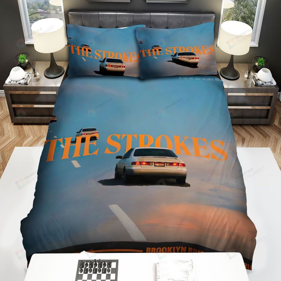The Strokes Band Car Bed Sheets Spread Comforter Duvet Cover Bedding Sets