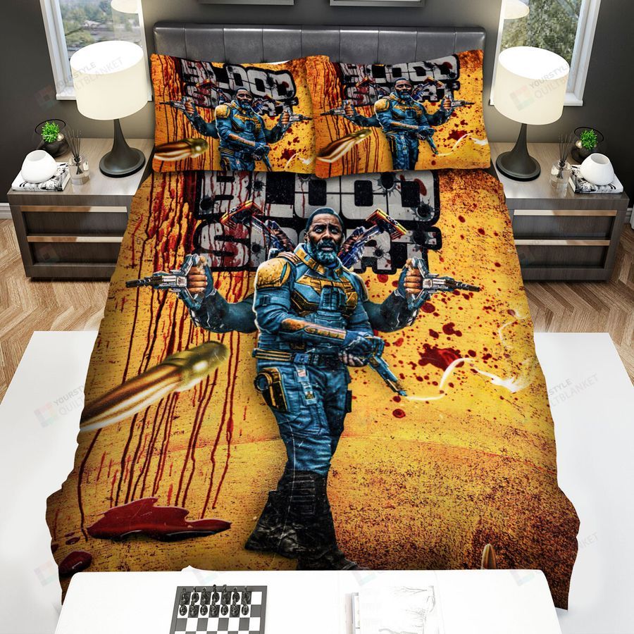 The Suicide Squad Bloodsport Don't Get Too Attached Bed Sheets Spread Duvet Cover Bedding Set