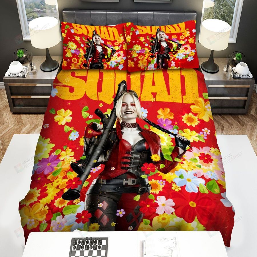 The Suicide Squad Harley Quinn Solo Poster Bed Sheets Spread Duvet Cover Bedding Set