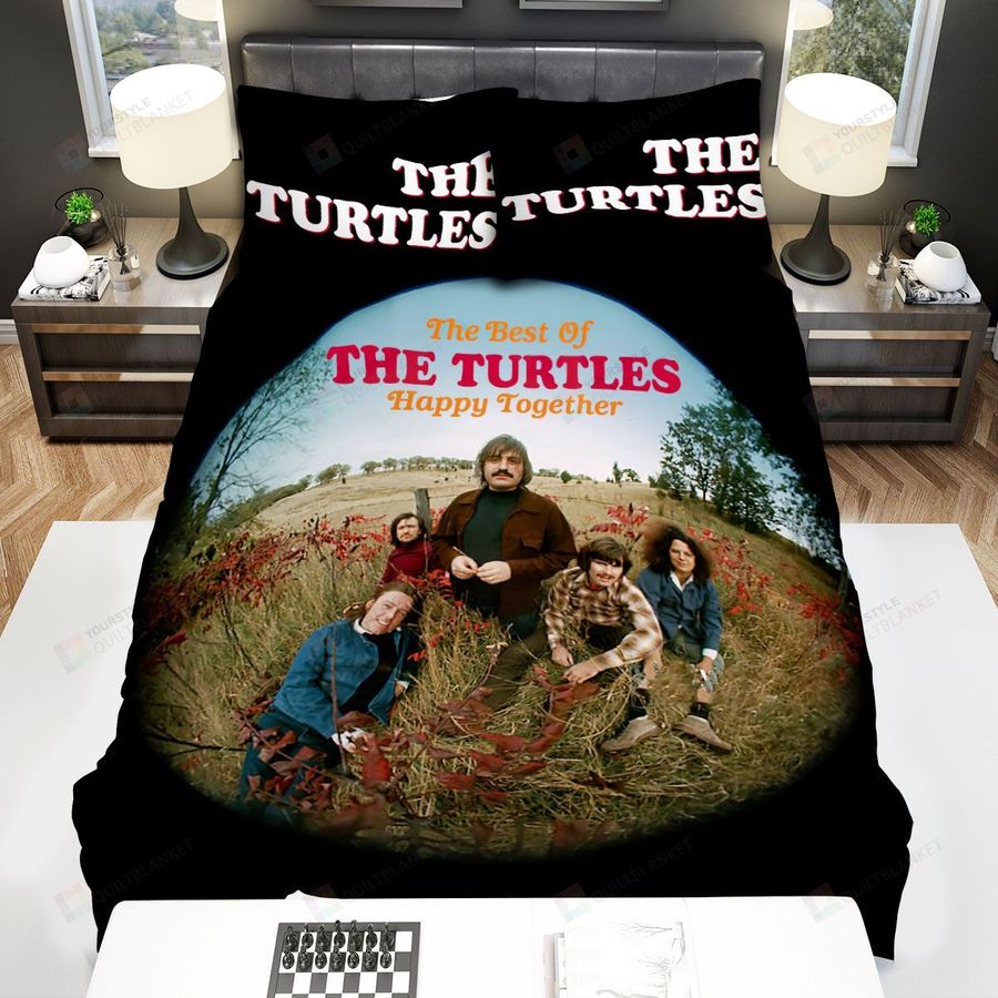 The Turtles Band The Best Of The Turtles Happy Together Album Cover Bed Sheets Spread Comforter Duvet Cover Bedding Sets