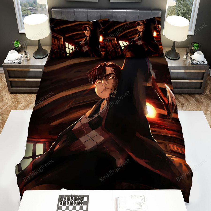 The Umbrella Academy Number Five Swinging The Axe Artwork Bed Sheets Spread Duvet Cover Bedding Sets