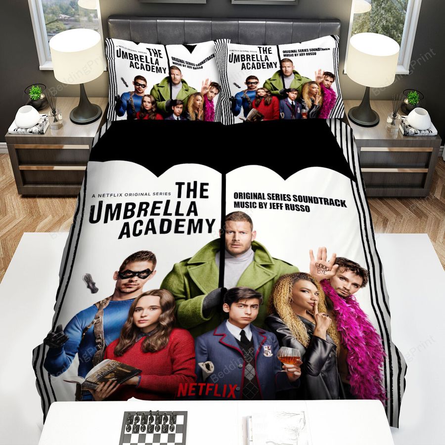 The Umbrella Academy Original Netflix Poster Bed Sheets Spread Duvet Cover Bedding Sets
