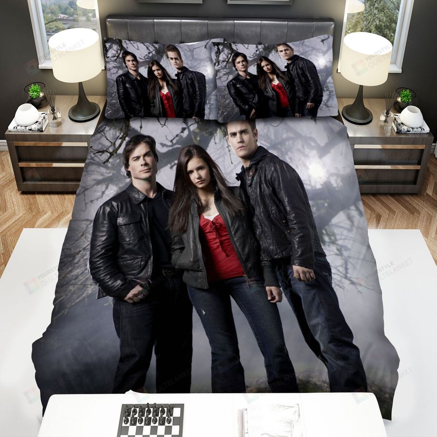 The Vampire Diaries (2009–2017) In The Forest Movie Poster Bed Sheets Spread Comforter Duvet Cover Bedding Sets