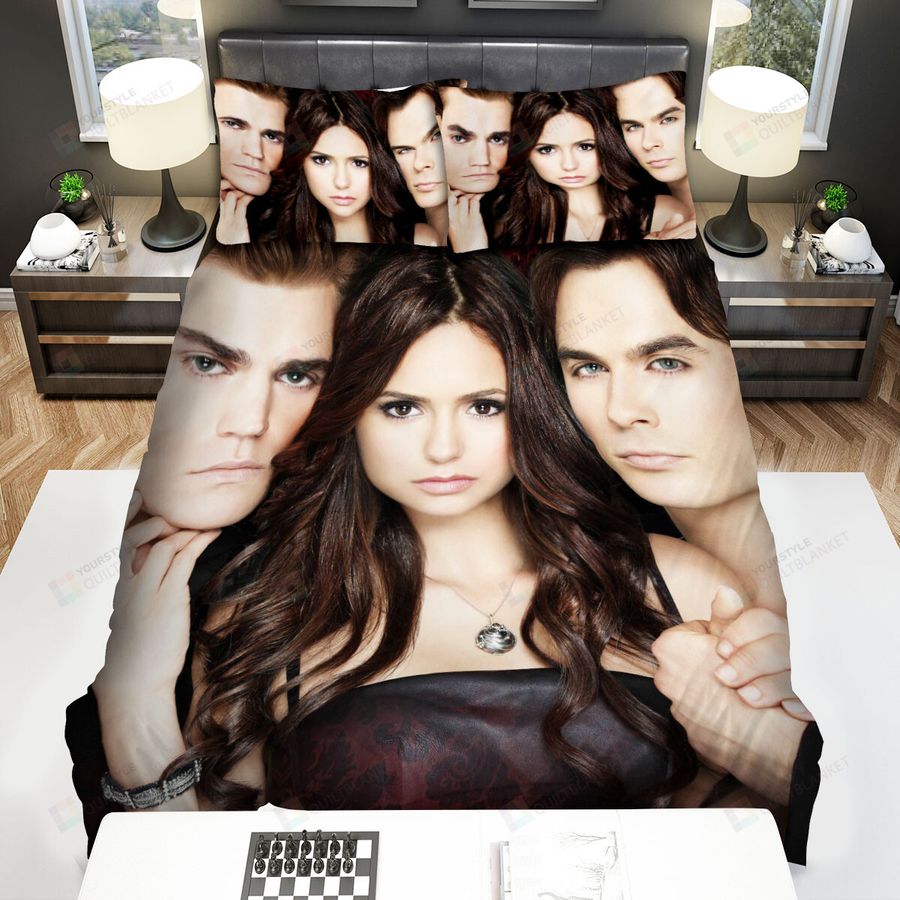 The Vampire Diaries (2009–2017) Picture Movie Poster Bed Sheets Spread Comforter Duvet Cover Bedding Sets