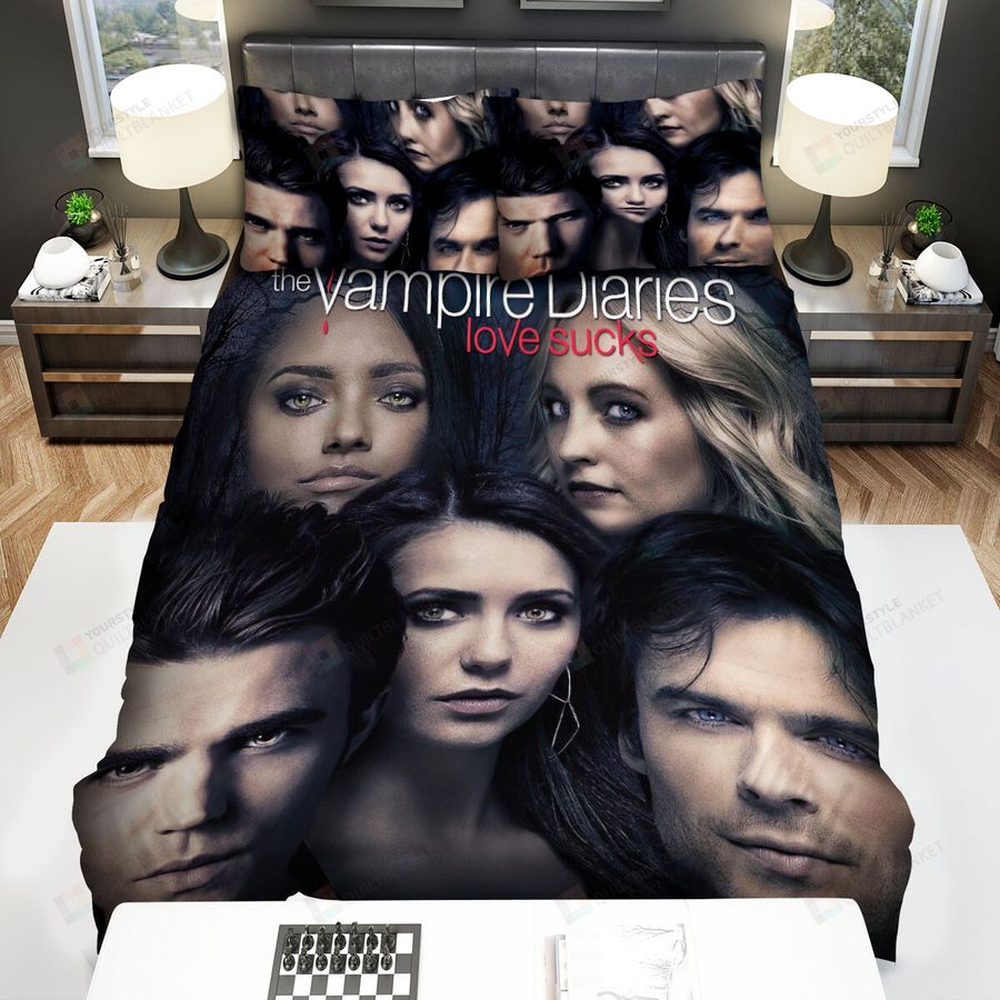 The Vampire Diaries (2009–2017) Season 7 Movie Poster Bed Sheets Spread Comforter Duvet Cover Bedding Sets
