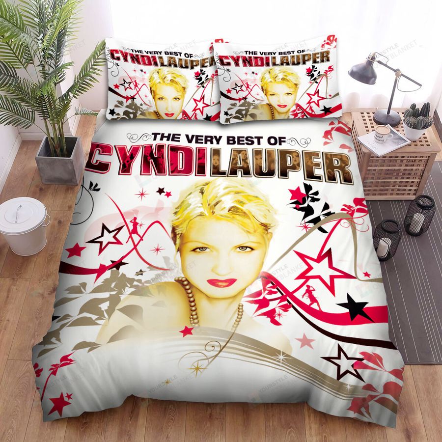 The Very Best Of Cyndi Lauper Bed Sheets Spread Comforter Duvet Cover Bedding Sets