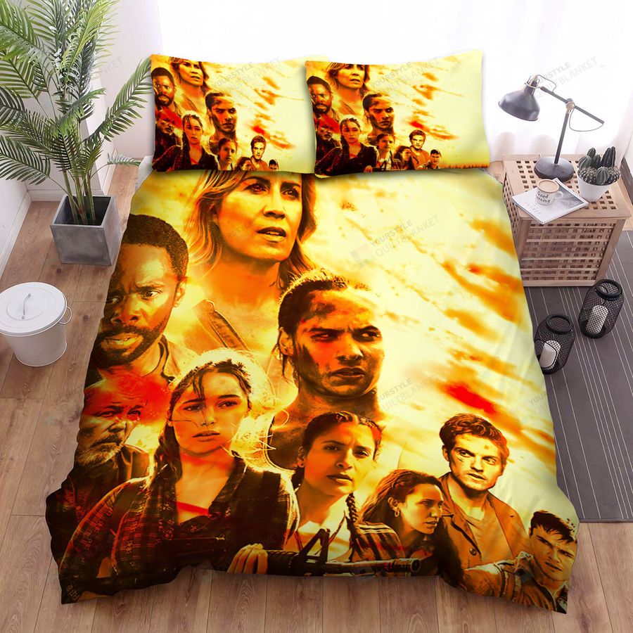 The Walking Dead Fear The Movie Season 3 Movie Poster Bed Sheets Spread Comforter Duvet Cover Bedding Sets