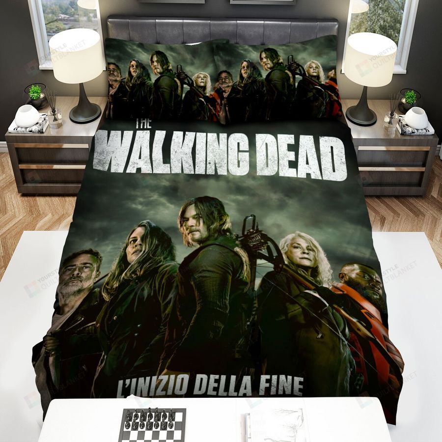 The Walking Dead L'inizio Della Fina Movie Poster Bed Sheets Spread Comforter Duvet Cover Bedding Sets