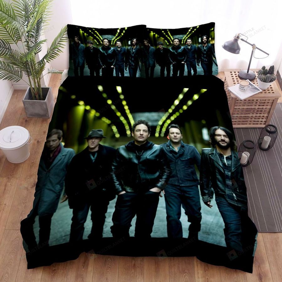The Wallflowers Music Band Photoshoot In Black Clothes Bed Sheets Spread Comforter Duvet Cover Bedding Sets