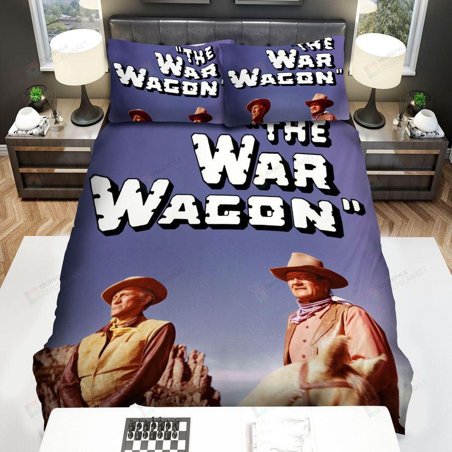 The War Wagon Movie Poster Bed Sheets Spread Comforter Duvet Cover Bedding Sets Ver 2