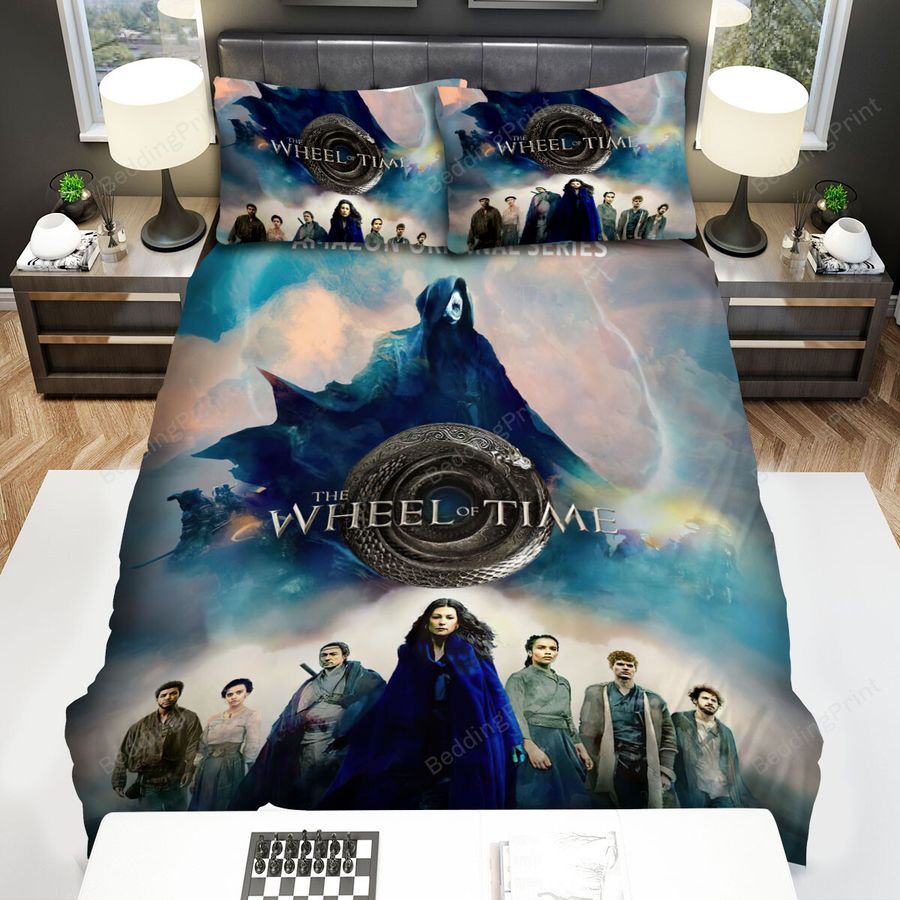 The Wheel Of Time (2021– ) Poster Movie Poster Bed Sheets Spread Comforter Duvet Cover Bedding Sets Ver 1