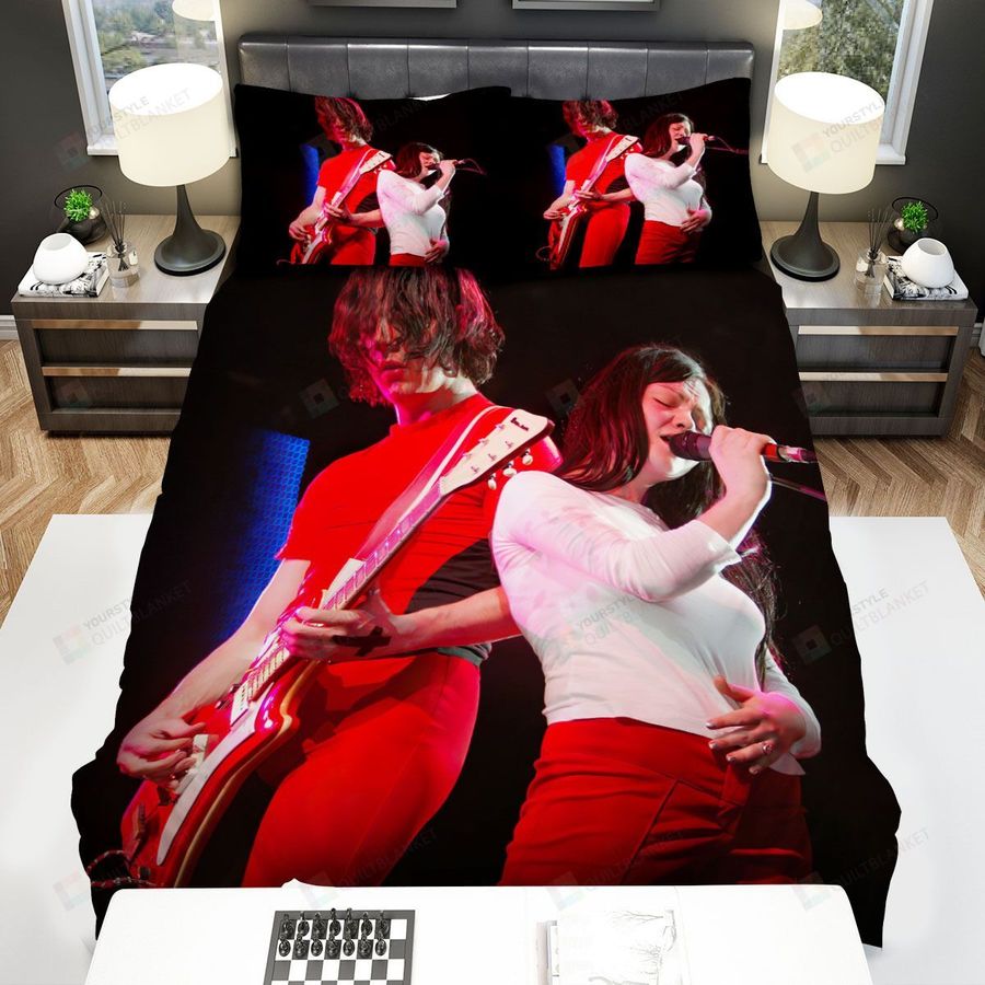 The White Stripes On Stage  Bed Sheets Spread Comforter Duvet Cover Bedding Sets