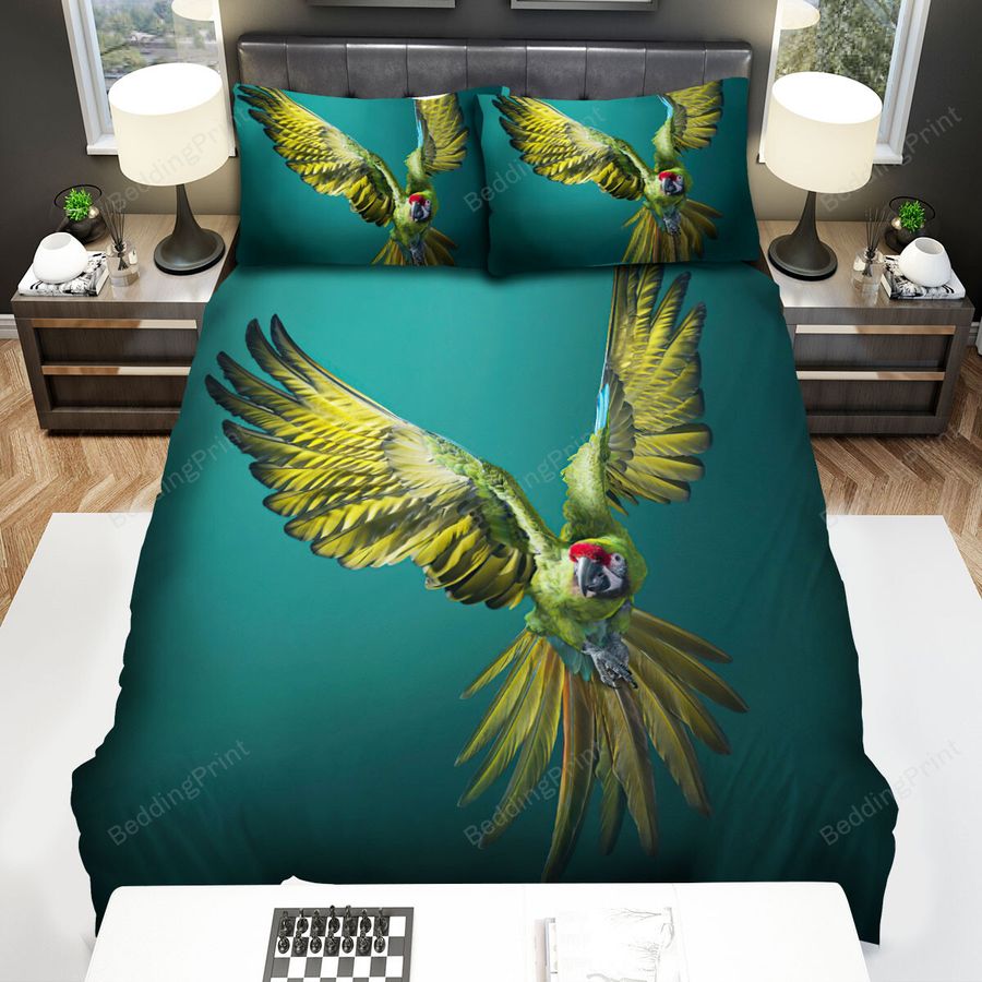 The Wild Animal - The Flying Parrot Image Bed Sheets Spread Duvet Cover Bedding Sets