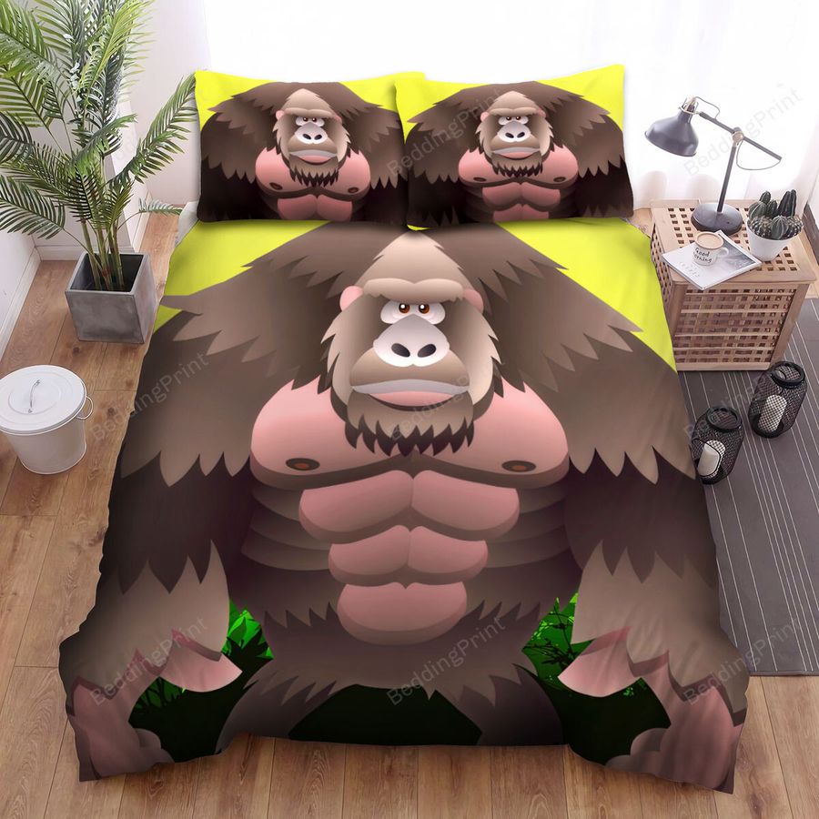 The Wild Animal - The Gorilla Portrait Bed Sheets Spread Duvet Cover Bedding Sets