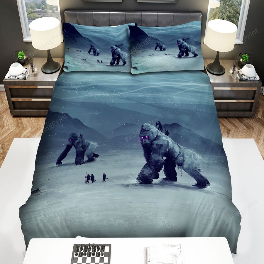 The Wild Animal - The Gorilla Travelling Art Bed Sheets Spread Duvet Cover Bedding Sets