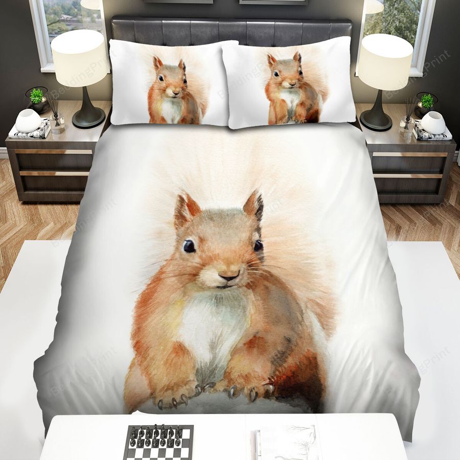 The Wild Animal - The Portrait Of A Squirrel Bed Sheets Spread Duvet Cover Bedding Sets
