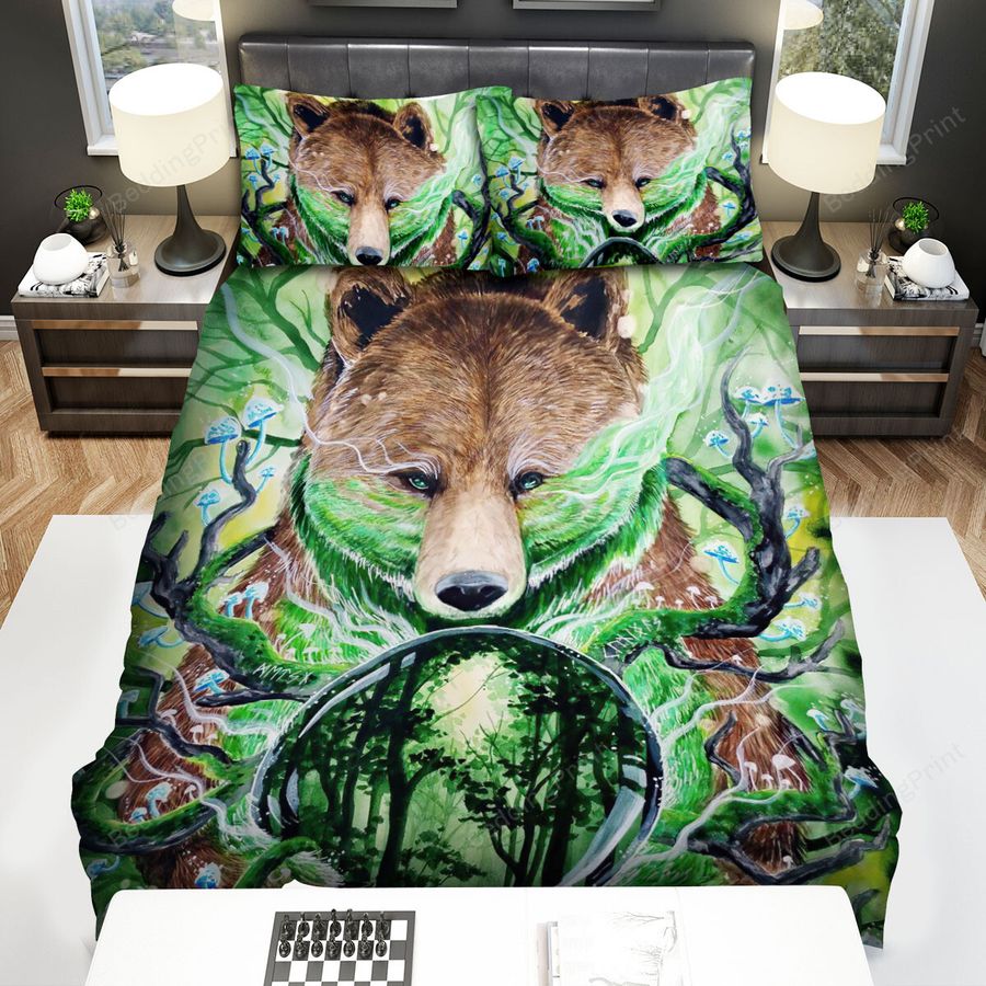 The Wildlife - The Bear Holding The Prophecy Ball Bed Sheets Spread Duvet Cover Bedding Sets