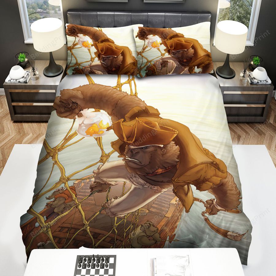 The Wildlife - The Gorilla Captain Art Bed Sheets Spread Duvet Cover Bedding Sets
