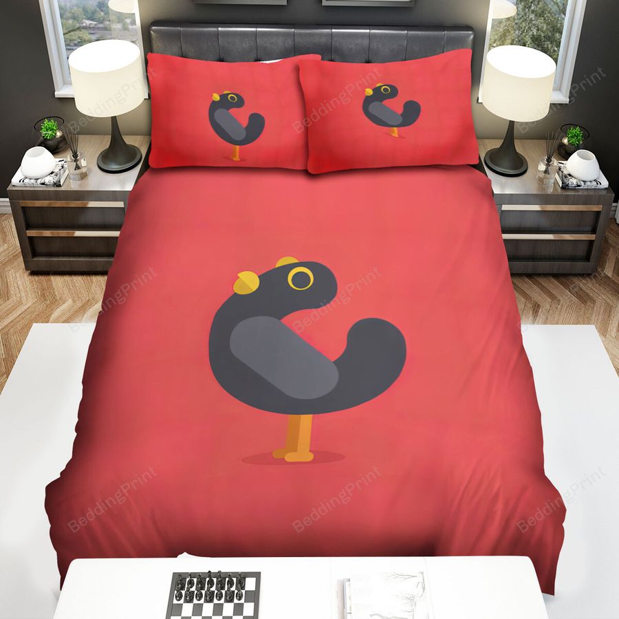 The Wildlife - The Pigeon Looking Up Cartoon Bed Sheets Spread Duvet Cover Bedding Sets