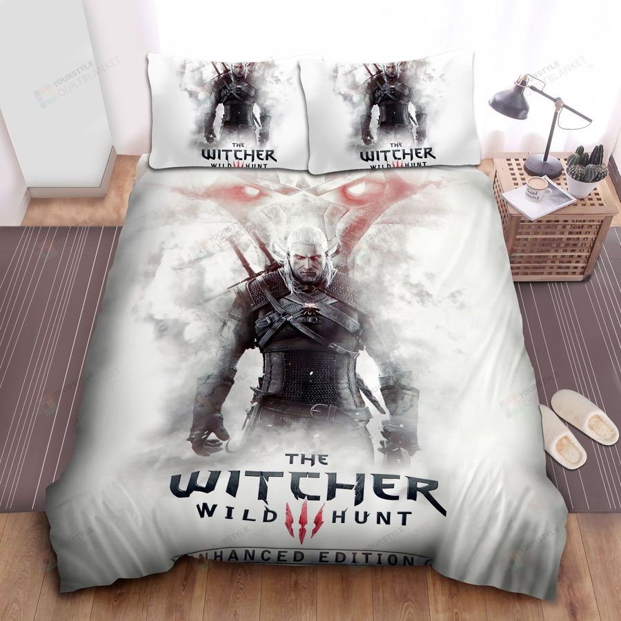 The Witcher 3 Wild Hunt Enhanced Edition Artwork Bed Sheets Spread Comforter Duvet Cover Bedding Sets