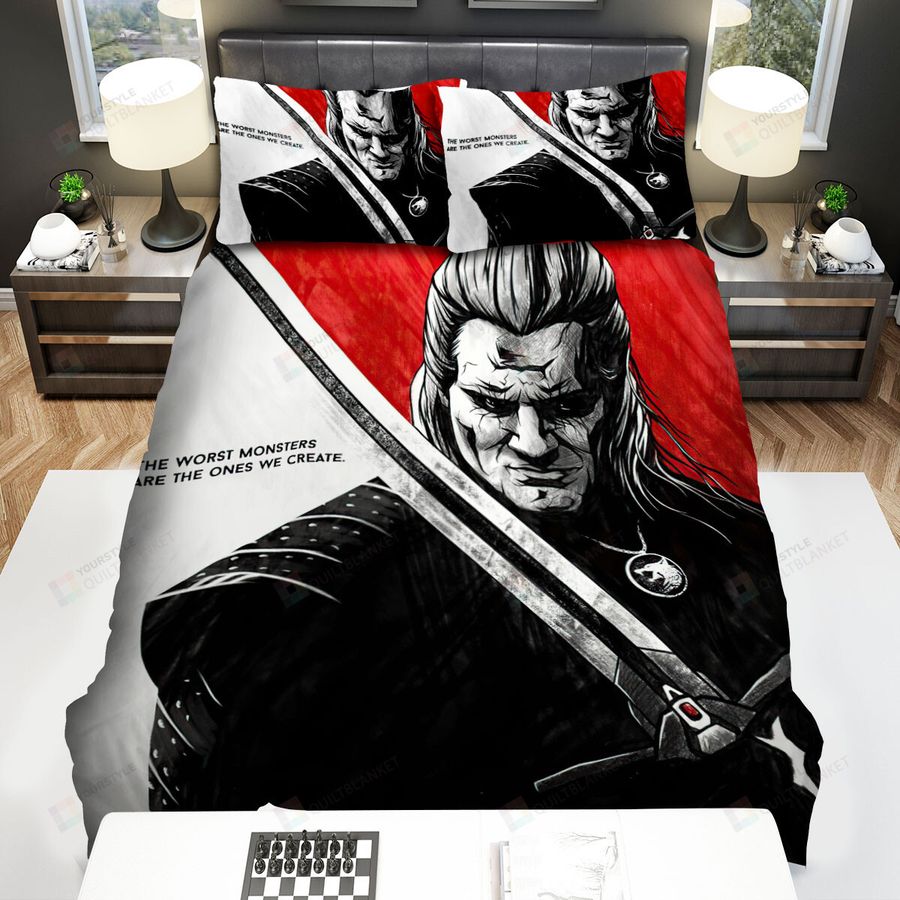 The Witcher Poster Art Bed Sheets Spread Comforter Duvet Cover Bedding Sets