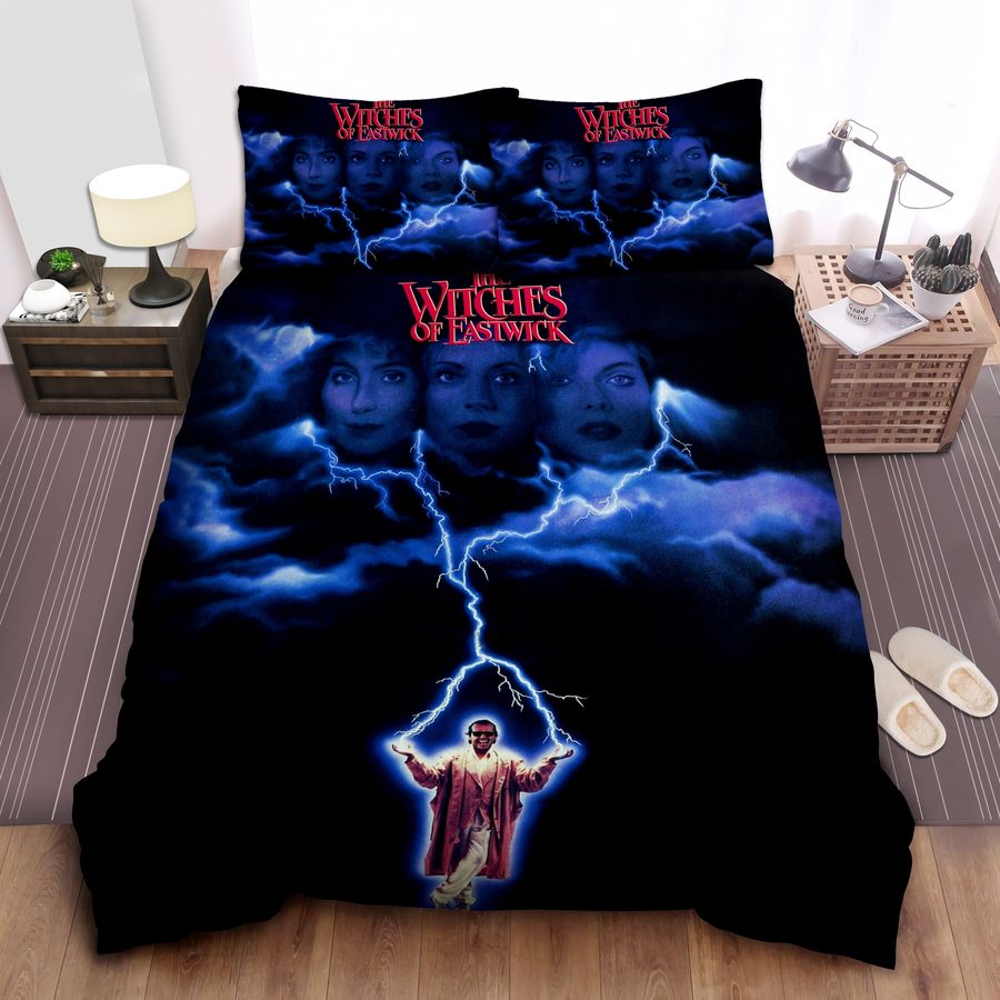 The Witches Of Eastwick Thunder Pose Bed Sheet Spread Comforter Duvet Cover Bedding Sets