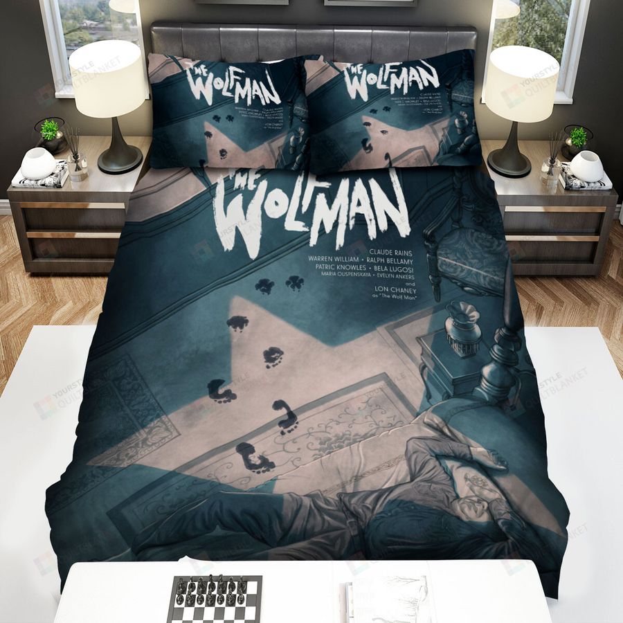 The Wolfman Light Bed Sheets Spread Comforter Duvet Cover Bedding Sets