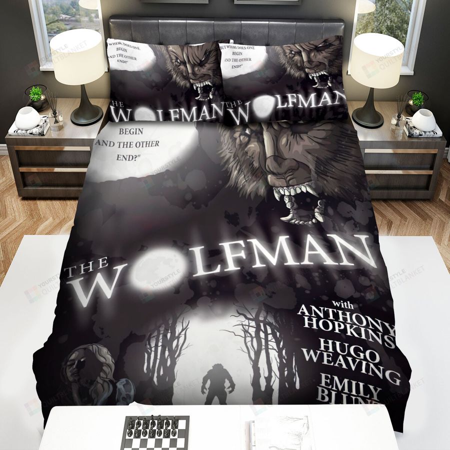 The Wolfman Shout Bed Sheets Spread Comforter Duvet Cover Bedding Sets