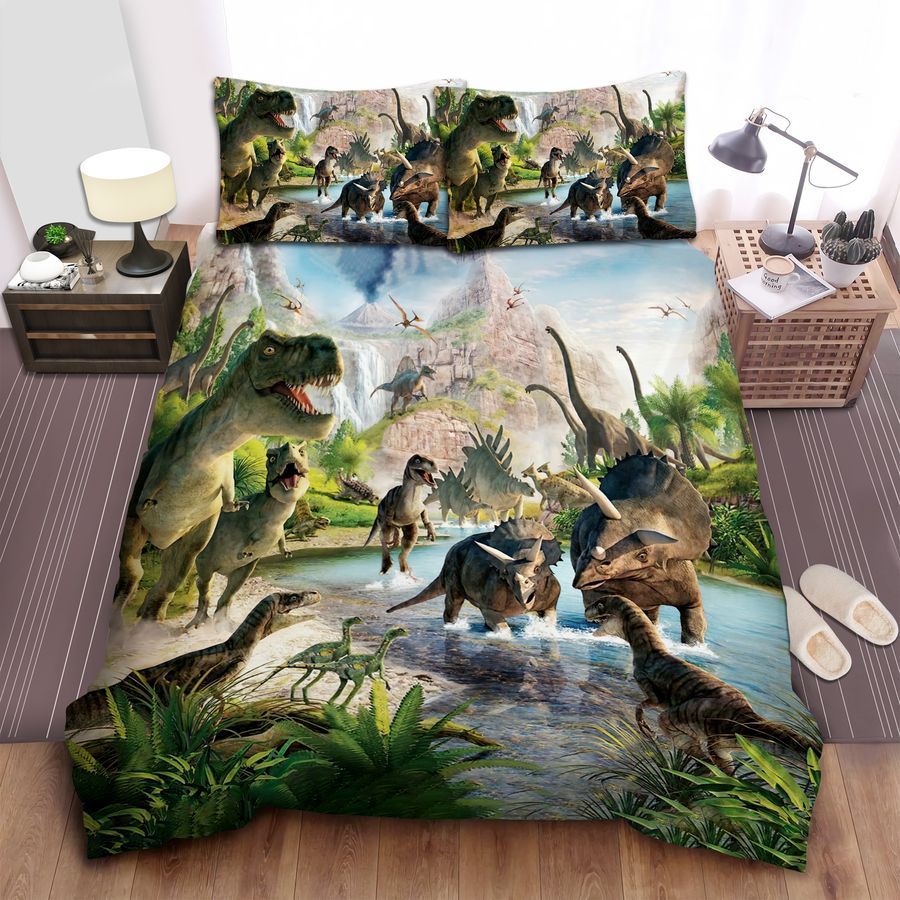 The World Of Dinosaur Bedding Set (Duvet Cover & Pillow Cases)
