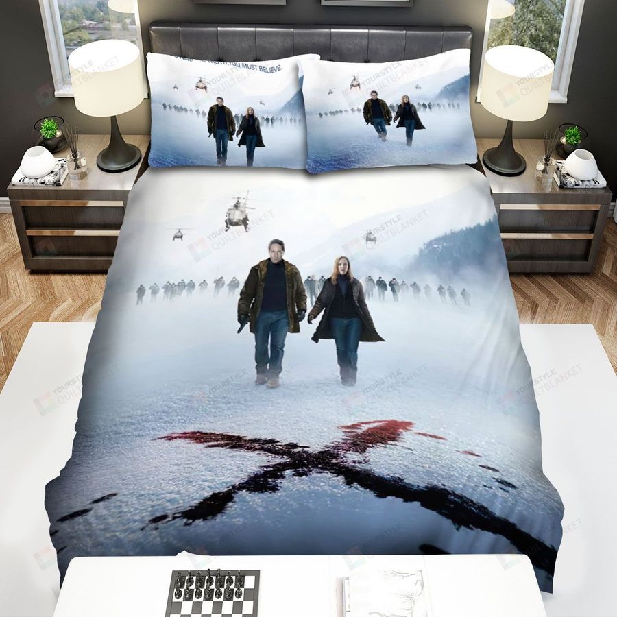 The X Files Poster Bed Sheets Spread Comforter Duvet Cover Bedding Sets