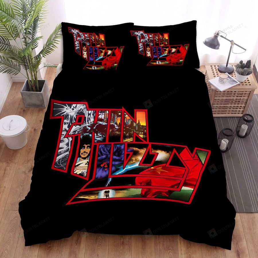 Thin Lizzy Band The Japanese Compilation Bed Sheets Spread Comforter Duvet Cover Bedding Sets