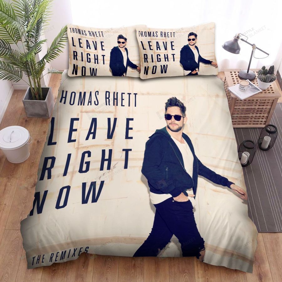 Thomas Rhett Leave Right Now Bed Sheets Spread Comforter Duvet Cover Bedding Sets