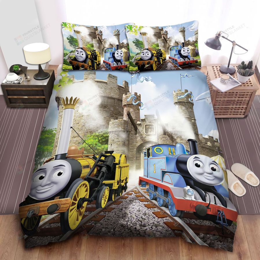 Thomas Train & Friends Castle Bed Sheets Spread Comforter Duvet Cover Bedding Sets