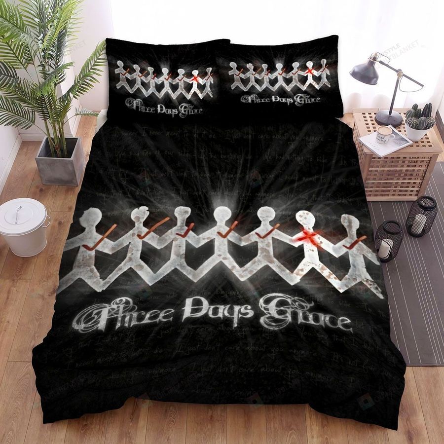 Three Days Grace Album One X Bed Sheets Spread Comforter Duvet Cover Bedding Sets