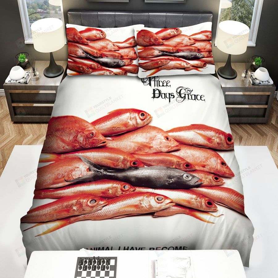 Three Days Grace Fishes Bed Sheets Spread Comforter Duvet Cover Bedding Sets