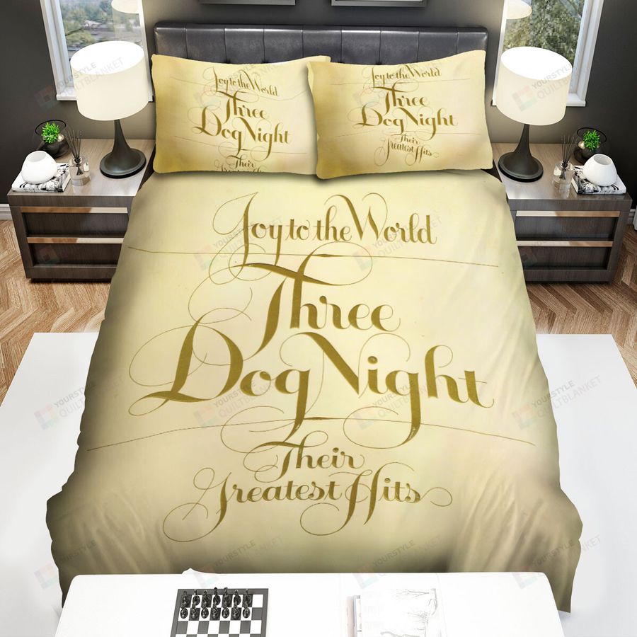 Three Dog Night Joy To The World Album Cover Bed Sheets Spread Comforter Duvet Cover Bedding Sets