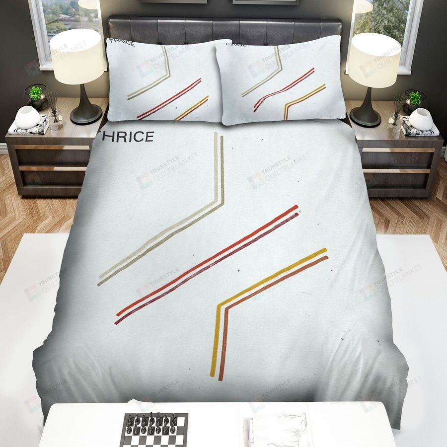 Thrice Band Lines Bed Sheets Spread Comforter Duvet Cover Bedding Sets