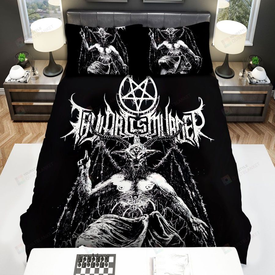 Thy Art Is Murder Black And White Fanart Bed Sheets Spread Comforter Duvet Cover Bedding Sets
