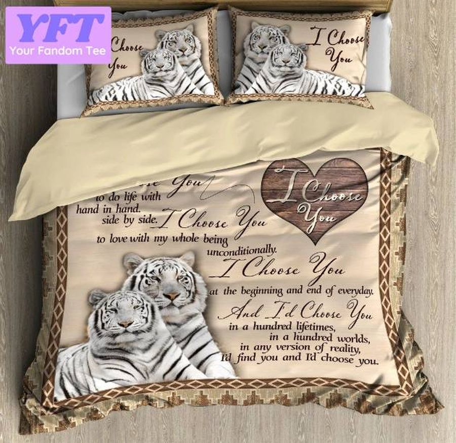 Tiger's Love Tiger Couple 3D Bedding Set