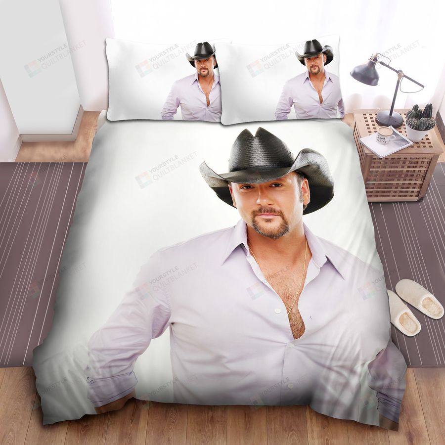 Tim Mcgraw White Shirt Bed Sheets Spread Comforter Duvet Cover Bedding Sets