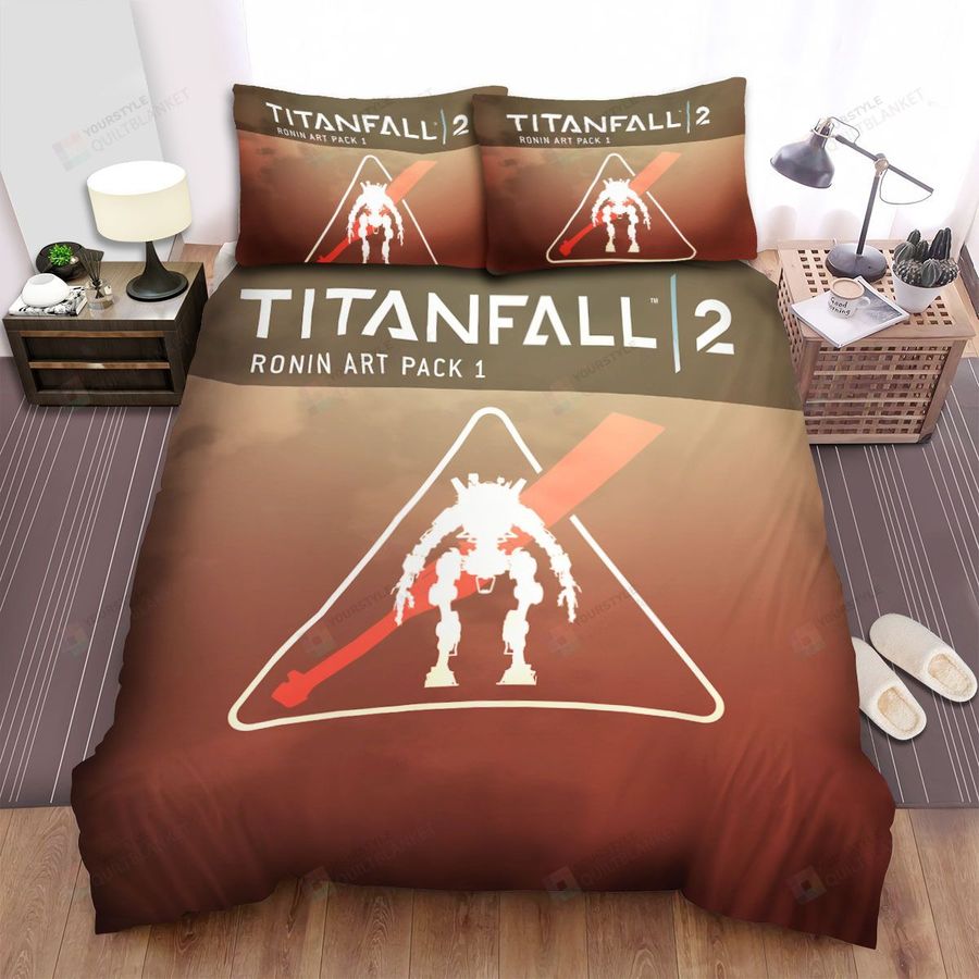 Titanfall Ronin Art Pack Symbol Bed Sheets Spread Comforter Duvet Cover Bedding Sets