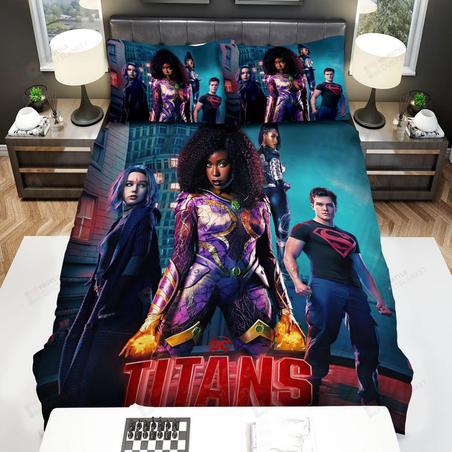 Titans (I) (2018) Movie Poster Ver 4 Bed Sheets Spread Comforter Duvet Cover Bedding Sets