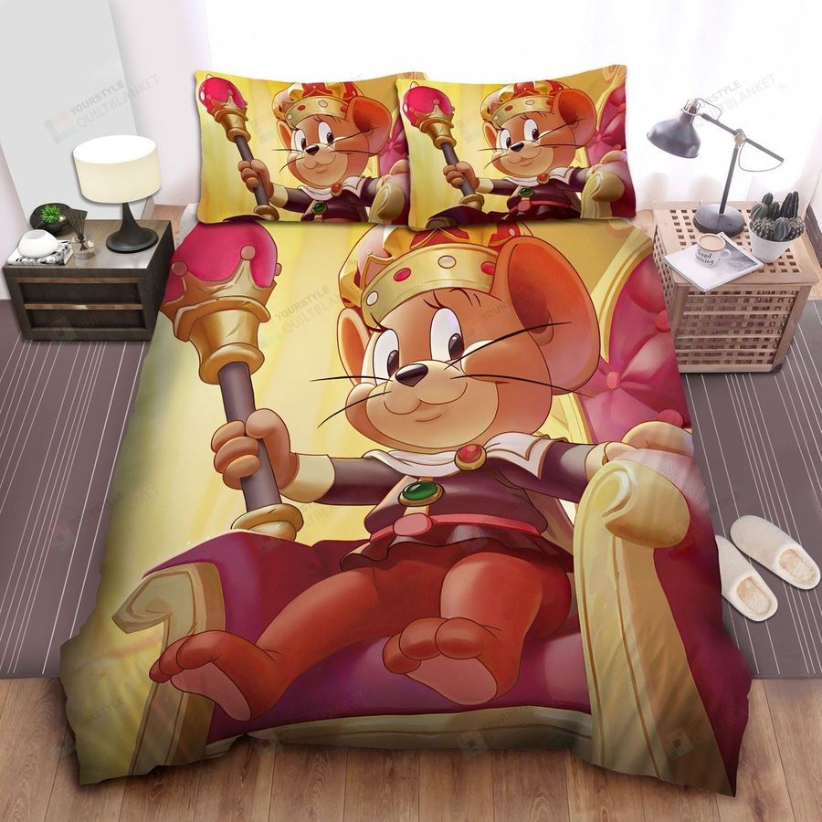 Tom And Jerry King Jerry Bed Sheets Spread Comforter Duvet Cover Bedding Sets