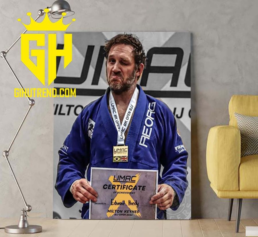 Tom Hardy 2022 Brazilian Jiu Jitsu Open Championship Poster Canvas